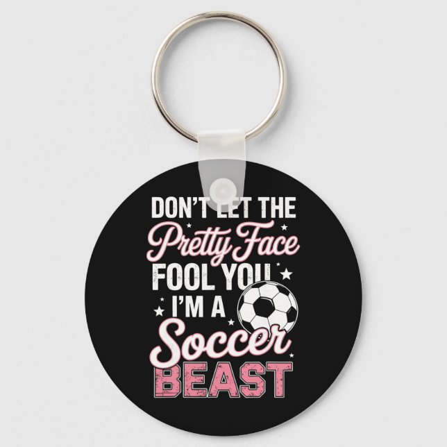 Soccer Girl Definition  Key Ring (Front)