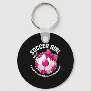 Soccer Girl Definition Key Ring