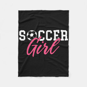 Soccer Girl Fleece Blanket