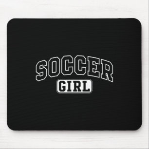 Soccer Girl Funny Athletic Lettering Daughter Yout Mouse Pad
