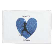 Soccer Girl Heart, Personalised Name soccer Girl