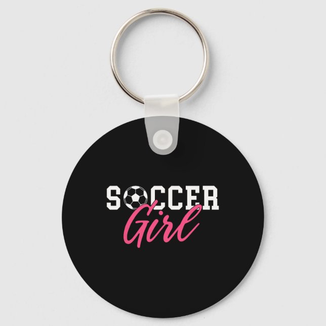 Soccer Girl  Key Ring (Front)
