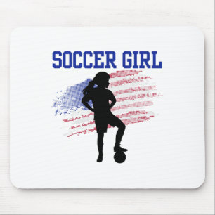 Soccer Girl Soccer Fan Support Stadium Show Your P Mouse Pad