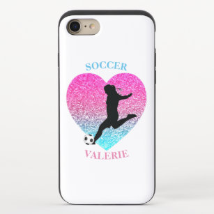 Soccer Girl Sparkle   iPhone 8/7 Slider Case