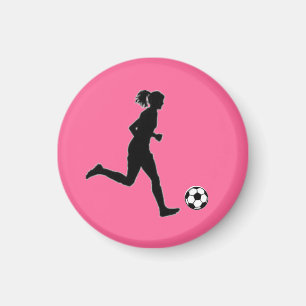 Soccer Girl TAG Player (Female) - Pink-L Magnet