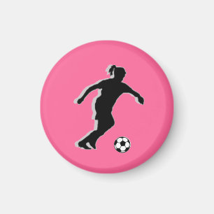 Soccer Girl TAG Player (Female) - Pink-L Magnet