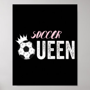 Soccer Girl Vintage Funny Soccer Premium 3 T Shirt Poster