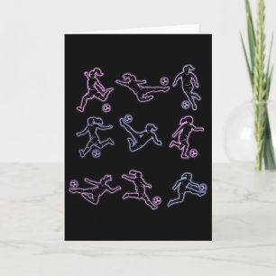 Soccer Girl Women Youth  Card