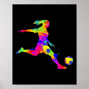 Soccer Girl Women Youth Poster