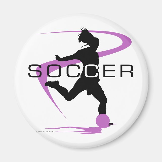 Soccer - Girls - Pink Magnet (Front)