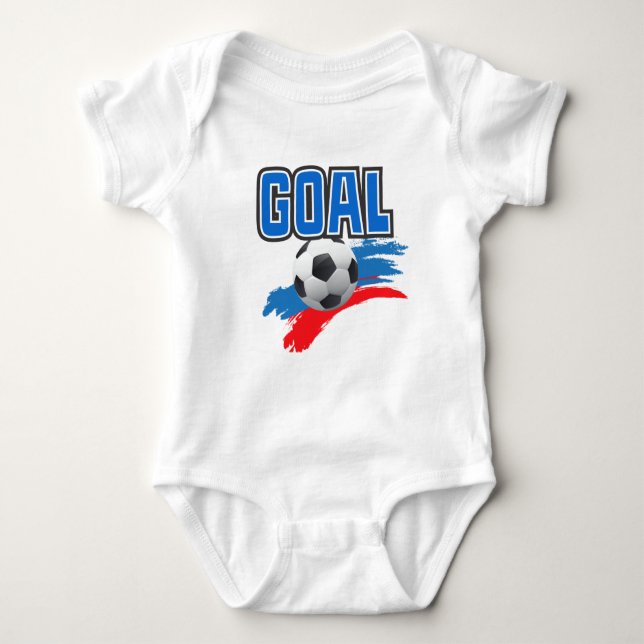 Soccer Goal  Baby Bodysuit (Front)