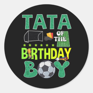 Soccer Goal Birthday Boy Party Trophy Byll For S B Classic Round Sticker