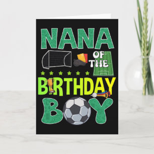 Soccer Goal Birthday Boy Party Trophy Ll For Nana  Card