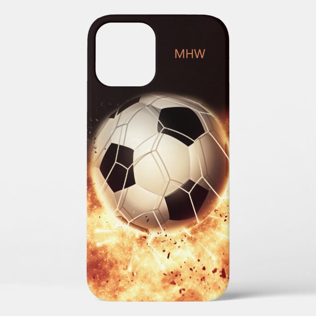 Soccer Goal custom monogram phone cases (Back)