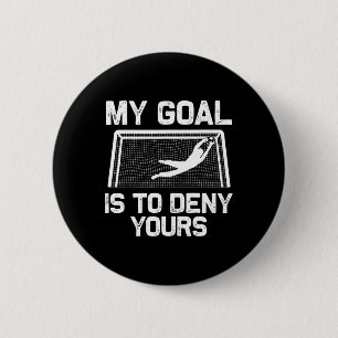 Soccer Goalie Art For Men Women Boys Girls Gag Soc 6 Cm Round Badge