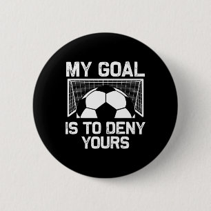 Soccer Goalie Art For Men Women Boys Girls Gag Soc 6 Cm Round Badge