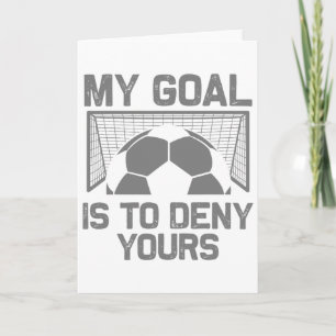 Soccer Goalie Art For Men Women Boys Girls Gag Soc Card