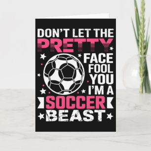 Soccer Goalie Art For Men Women Boys Girls Gag Soc Card