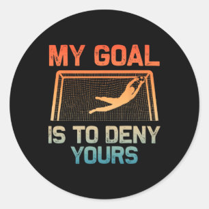 Soccer Goalie Art For Men Women Boys Girls Gag Soc Classic Round Sticker