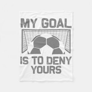 Soccer Goalie Art For Men Women Boys Girls Gag Soc Fleece Blanket