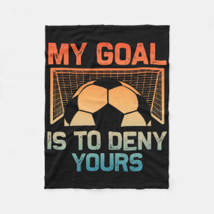 Soccer Goalie Art For Men Women Boys Girls Gag Soc Fleece Blanket