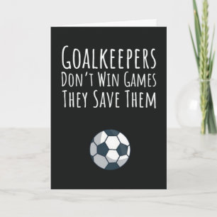 Soccer Goalie Cards Goalkeeper Player Futbol Deny 
