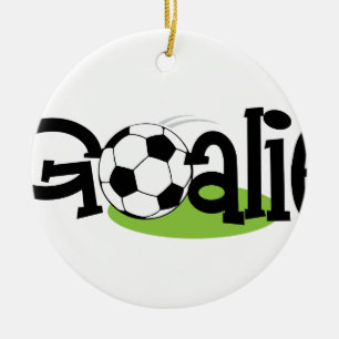 Soccer Goalie Ceramic Ornament