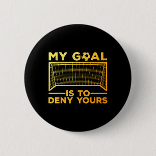 Soccer Goalie Design For Men Women Soccer Player G 6 Cm Round Badge