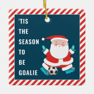 Soccer Goalie Gift Ceramic Ornament