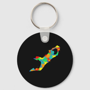 Soccer Goalie Goalkeeper Boys Youth Kids Key Ring