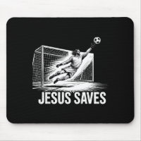 Soccer Goalie Goalkeeper Jesus Saves Christian Soc