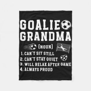 Soccer Goalie Grandma Definition Soccer Keeper Gra Fleece Blanket