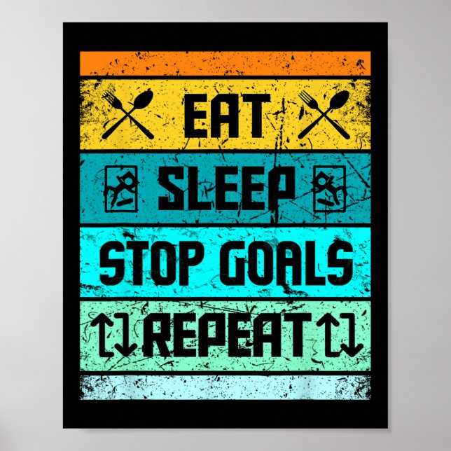 Soccer Goalie Hockey Goalie Lacrosse For Men Women Poster (Front)