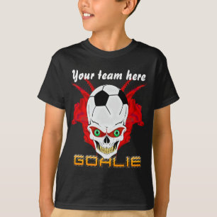 Soccer Goalie Kids All Styles Dark View Hints T-Shirt