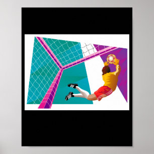 Soccer Goalie Kids T Shirt  Poster
