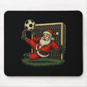 Soccer Goalie Santa Claus Christmas Sports Boys Yo Mouse Pad