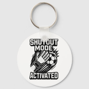 Soccer Goalie Save Funny Goalkeeper Shutout Mode A Key Ring