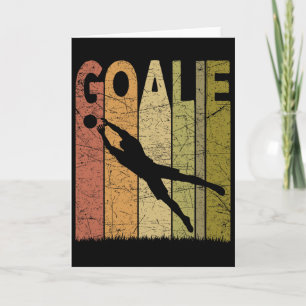 Soccer Goalie Vintage Soccer Goalkeeper Retro Socc Card