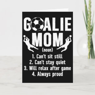 Soccer Goalkeeper Mom Definition Soccer Goalie Mot Card