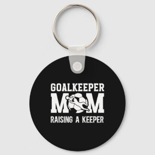 Soccer Goalkeeper Mum Raising A Soccer Keeper Moth Key Ring