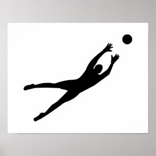 Soccer goalkeeper poster
