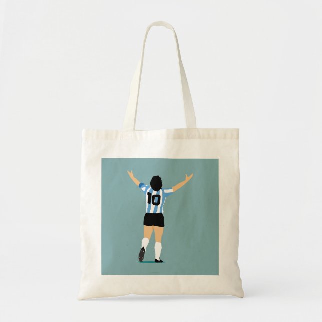 Soccer God The Greatest Of All Time Tote Bag (Front)