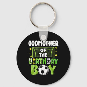 Soccer Godmother Birthday Boy Party Soccer Family Key Ring