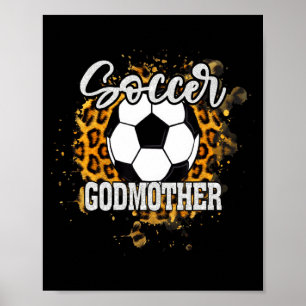 Soccer Godmother Vintage Soccer Family Matching T Poster