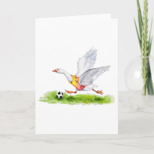Soccer Goose Greeting Card