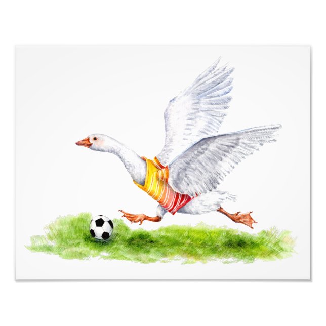 Soccer Goose Photo Print (Front)