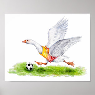 Soccer Goose Poster