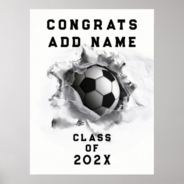 Soccer Graduation Poster (Front)
