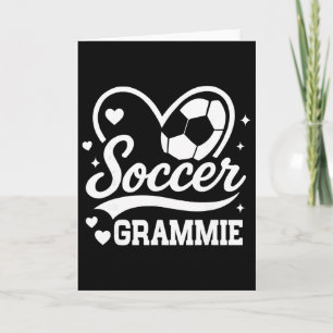 Soccer Grammie Heart Love Soccer Player Card