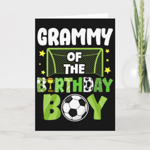 Soccer Grammy Birthday Boy Party Soccer Family Mat Card